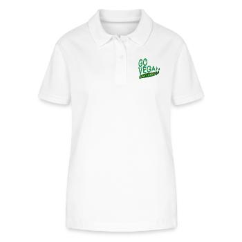 Go vegan - Stanley/Stella Women’s Organic Polo Shirt ELLISER - white - Front - Anna (173cm)