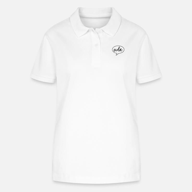 Dialecte dialecte d'Oida Autriche - Polo bio ELLISER Stanley/Stella Femme - blanc