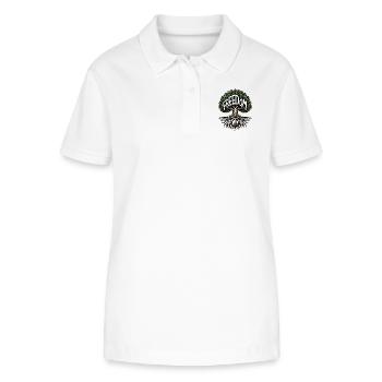 Liberty Tree - Symbol of Peace and Freedom - Stanley/Stella Women’s Organic Polo Shirt ELLISER - white - Front - Anna (173cm)