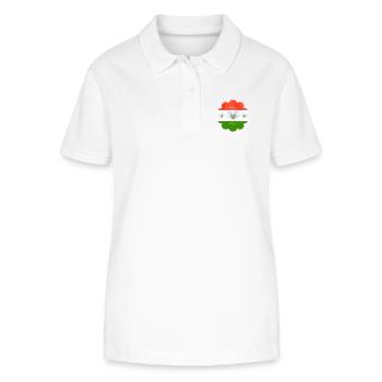 Ungarn Fahne ungarische Flagge - Stanley/Stella Frauen Bio-Poloshirt ELLISER - Weiß - Vorne - Anna (173cm)