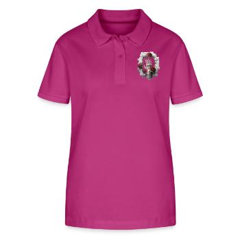 Roses et illustrations : une collection gothique - Polo bio ELLISER Stanley/Stella Femme - mauve orchidée - Devant - Luana (180cm)