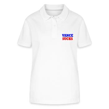 vance sucks - Stanley/Stella Women’s Organic Polo Shirt ELLISER - white - Front - Anna (173cm)