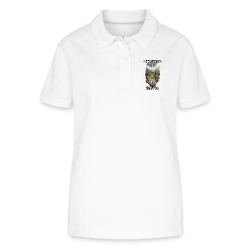 Outdoor Abenteuer – Berge, Wald & Camper - Stanley/Stella Frauen Bio-Poloshirt ELLISER - Weiß - Vorne - Anna (173cm)