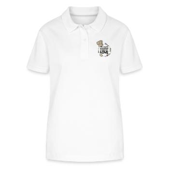 Rezept Liebe - Stanley/Stella Frauen Bio-Poloshirt ELLISER - Weiß - Vorne - Anna (173cm)