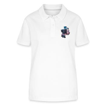 Jesus, der Löwe von Judäa - Lion of Judah - Stanley/Stella Frauen Bio-Poloshirt ELLISER - Weiß - Vorne - Anna (173cm)