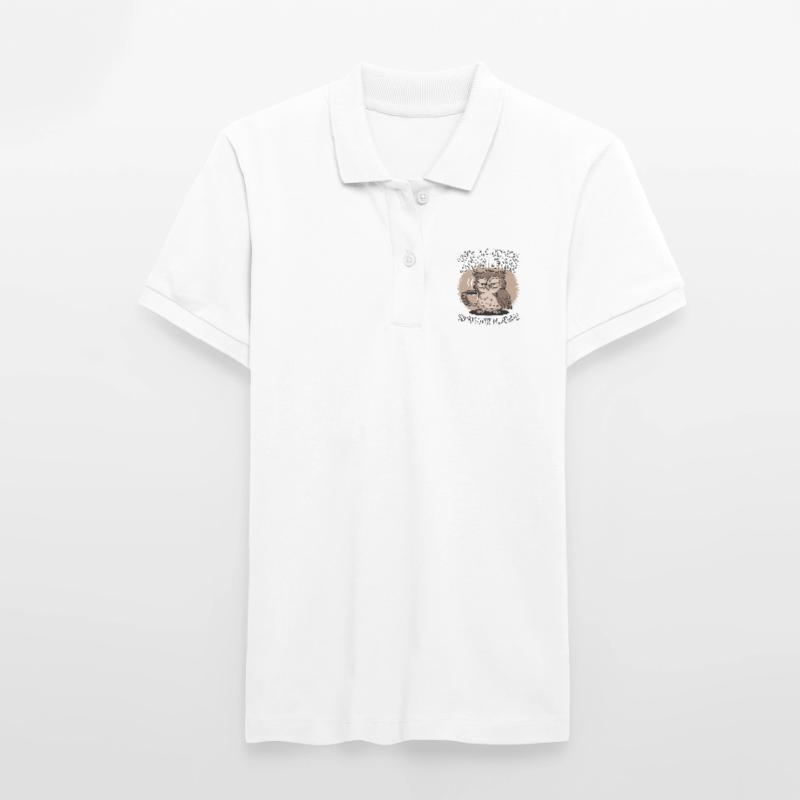 Kaffee Eule - geb mir Kaffee und Stille oder stirb Stanley/Stella Frauen Bio-Poloshirt ELLISER
