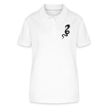 Snake - Stanley/Stella Women’s Organic Polo Shirt ELLISER - white - Front - Anna (173cm)