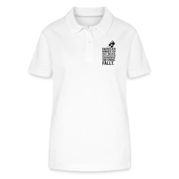 scheinwerfer vom himmel  - Stanley/Stella Frauen Bio-Poloshirt ELLISER - Weiß - Vorne - Anna (173cm)
