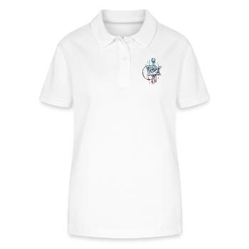 We see you - Stanley/Stella Women’s Organic Polo Shirt ELLISER - white - Front - Anna (173cm)
