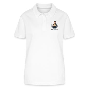 Rieser Grantler // Illustration - Stanley/Stella Frauen Bio-Poloshirt ELLISER - Weiß - Vorne - Anna (173cm)