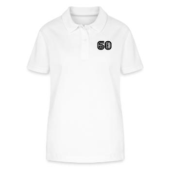 60 Retro Music 60s - Stanley/Stella Women’s Organic Polo Shirt ELLISER - white - Front - Anna (173cm)