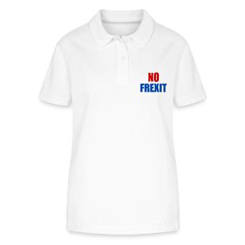 Kein Frexit - Stanley/Stella Frauen Bio-Poloshirt ELLISER - Weiß - Vorne - Anna (173cm)