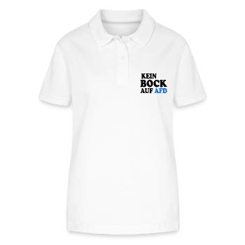 No desire for AfD - Stanley/Stella Women’s Organic Polo Shirt ELLISER - white - Front - Anna (173cm)