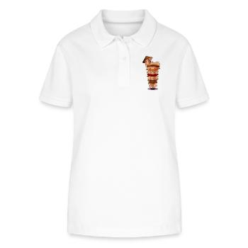 ÉTUDES DE FIN D’ÉTUDES À DÖNER KEBAB - Polo bio ELLISER Stanley/Stella Femme - blanc - Devant - Anna (173cm)