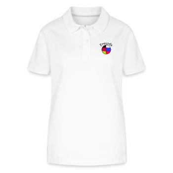 Freunde - Stanley/Stella Frauen Bio-Poloshirt ELLISER - Weiß - Vorne - Anna (173cm)