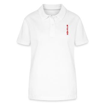 error404 red - Stanley/Stella Frauen Bio-Poloshirt ELLISER - Weiß - Vorne - Anna (173cm)