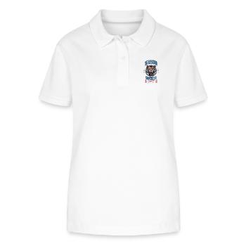 New York Tiger - Polo bio ELLISER Stanley/Stella Femme - blanc - Devant - Anna (173cm)