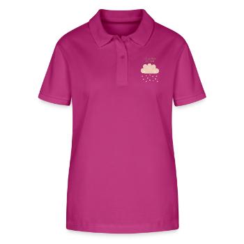 Tous les nuages n’apportent pas la pluie beige boho coeurs - Polo bio ELLISER Stanley/Stella Femme - mauve orchidée - Devant - Luana (180cm)