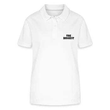 The biggest - Stanley/Stella Women’s Organic Polo Shirt ELLISER - white - Front - Anna (173cm)