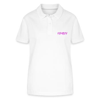 Femboy - Stanley/Stella Frauen Bio-Poloshirt ELLISER - Weiß - Vorne - Anna (173cm)