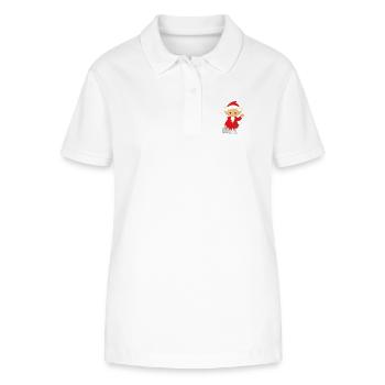 Unser Sandmännchen mit Traumsand - Stanley/Stella Frauen Bio-Poloshirt ELLISER - Weiß - Vorne - Anna (173cm)