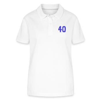 ANNIVERSARY. HAPPY BIRTHDAY. HAPPY BIRTHDAY. - Stanley/Stella Women’s Organic Polo Shirt ELLISER - white - Front - Anna (173cm)