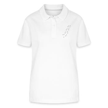 Gecko spur taps run crawl - Stanley/Stella Women’s Organic Polo Shirt ELLISER - white - Front - Anna (173cm)