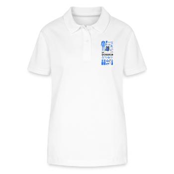 Ich kann nicht, ich bin auf das Wrack der Donator getaucht. - Stanley/Stella Frauen Bio-Poloshirt ELLISER - Weiß - Vorne - Anna (173cm)