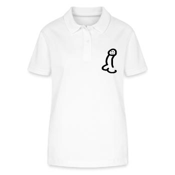 Penis cock dick schwanz - Stanley/Stella Frauen Bio-Poloshirt ELLISER - Weiß - Vorne - Anna (173cm)