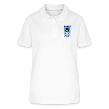WIFE. DAUGHTER. ADOLESCENT. WOMEN'S DAY - Stanley/Stella Women’s Organic Polo Shirt ELLISER - white - Front - Anna (173cm)