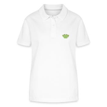 Couple de grenouilles - Polo bio ELLISER Stanley/Stella Femme - blanc - Devant - Anna (173cm)
