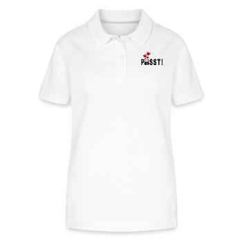 Panda Liebe Passt mit vielen süßen Herzen. - Stanley/Stella Frauen Bio-Poloshirt ELLISER - Weiß - Vorne - Anna (173cm)