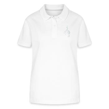 Flash PNG - Stanley/Stella Women’s Organic Polo Shirt ELLISER - white - Front - Anna (173cm)