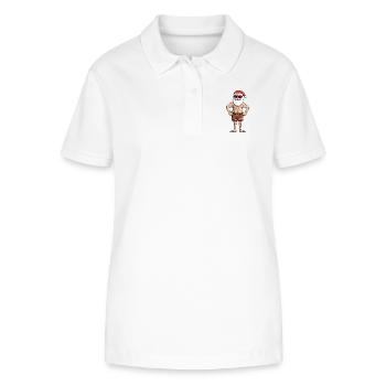 beach weihnachtsmann - Stanley/Stella Frauen Bio-Poloshirt ELLISER - Weiß - Vorne - Anna (173cm)