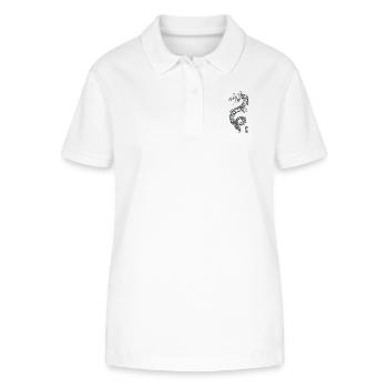 dragon chinois - Scène 12 - Polo bio ELLISER Stanley/Stella Femme - blanc - Devant - Anna (173cm)