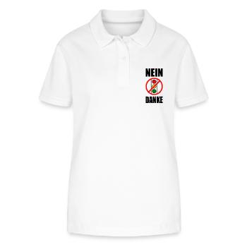 ampel nein danke - Stanley/Stella Frauen Bio-Poloshirt ELLISER - Weiß - Vorne - Anna (173cm)