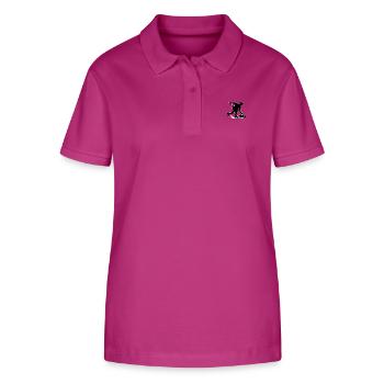Curling Umriss - Stanley/Stella Frauen Bio-Poloshirt ELLISER - Orchidee - Vorne - Luana (180cm)