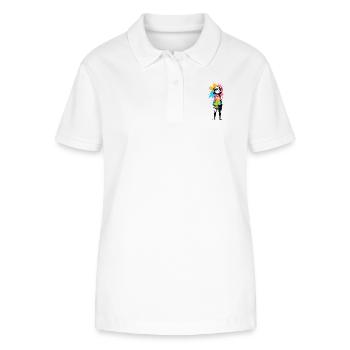 Street Art Fille 232346 - Polo bio ELLISER Stanley/Stella Femme - blanc - Devant - Anna (173cm)
