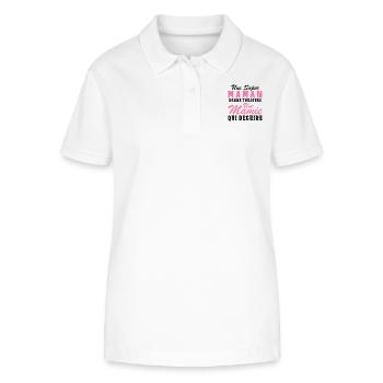 Super Mom Gives Granny Humor - Stanley/Stella Women’s Organic Polo Shirt ELLISER - white - Front - Anna (173cm)