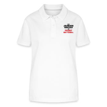 la jeunesse emmerde front national - Polo bio ELLISER Stanley/Stella Femme - blanc - Devant - Anna (173cm)