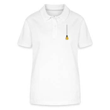 decke oben kabel haengen gluehbirne licht strom id - Stanley/Stella Frauen Bio-Poloshirt ELLISER - Weiß - Vorne - Anna (173cm)