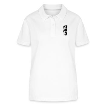 tribal dragon - Stanley/Stella Frauen Bio-Poloshirt ELLISER - Weiß - Vorne - Anna (173cm)