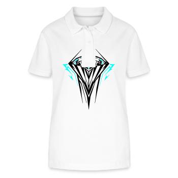 Diamond Jewel Gemstone - Stanley/Stella Women’s Organic Polo Shirt ELLISER - white - Front - Anna (173cm)