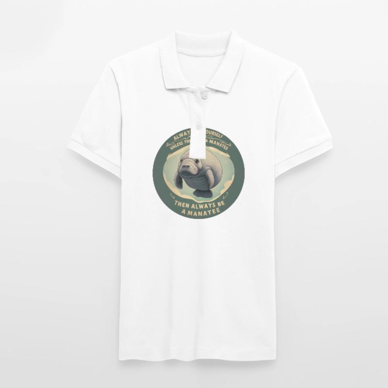 Sei Du selbst oder sei ein Manatee Lebensweisheit Stanley/Stella Frauen Bio-Poloshirt ELLISER