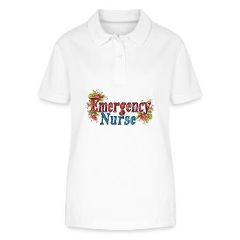 Notfallsanitäter Medizinisches Personal - Stanley/Stella Frauen Bio-Poloshirt ELLISER - Weiß - Vorne - Anna (173cm)