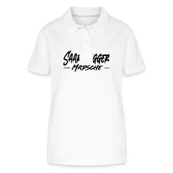 Saarbrigger Mädsche Saarland Saarländisch Dialekt - Stanley/Stella Frauen Bio-Poloshirt ELLISER - Weiß - Vorne - Anna (173cm)