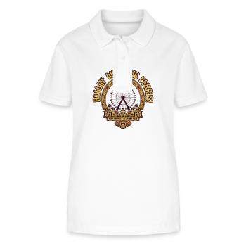 Freizeitpark Jahrmarkt Rummelplatz Dorffest - Stanley/Stella Frauen Bio-Poloshirt ELLISER - Weiß - Vorne - Anna (173cm)