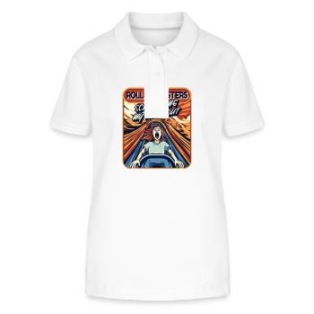 Amusement Park, Fair, Fairground, Funfair - Stanley/Stella Women’s Organic Polo Shirt ELLISER - white - Front - Anna (173cm)