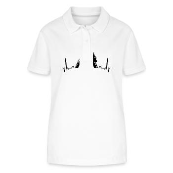 Freizeitparks Jahrmarkt Rummelplatz Kirmes - Stanley/Stella Frauen Bio-Poloshirt ELLISER - Weiß - Vorne - Anna (173cm)