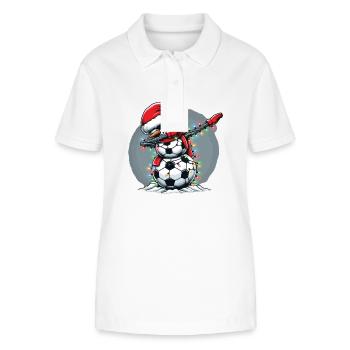 Snowman Dabbing Snowman Dab Snowmen - Stanley/Stella Women’s Organic Polo Shirt ELLISER - white - Front - Anna (173cm)